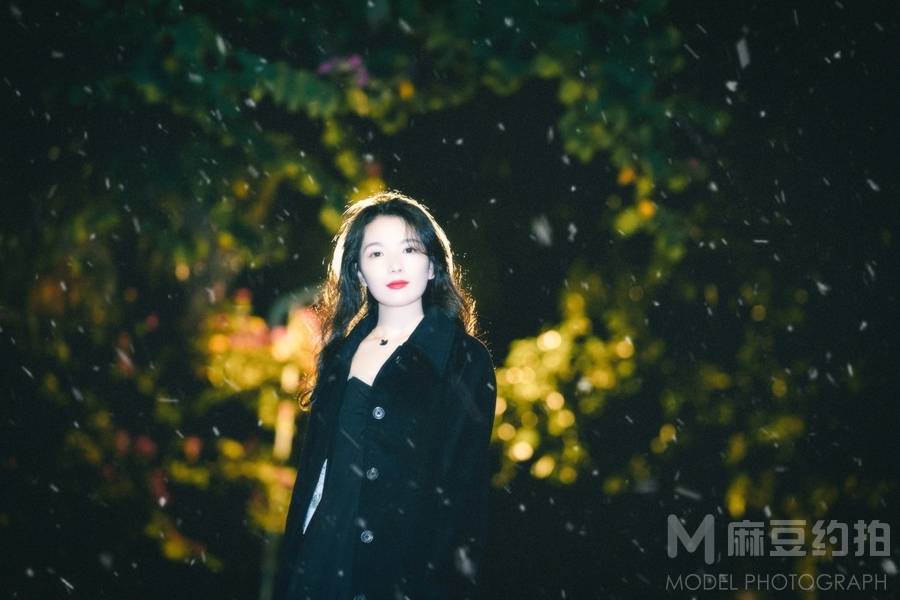 夜景模特