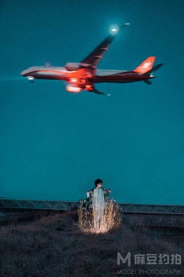 夜景模特