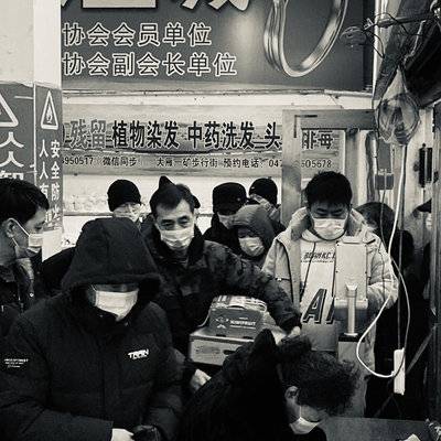黑白模特