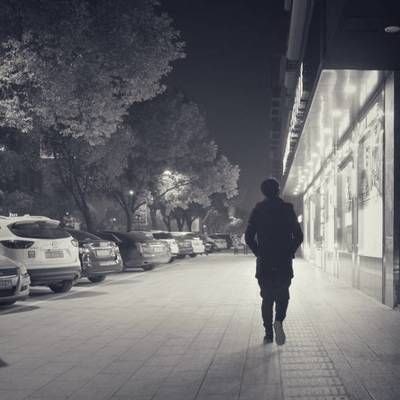 夜景模特