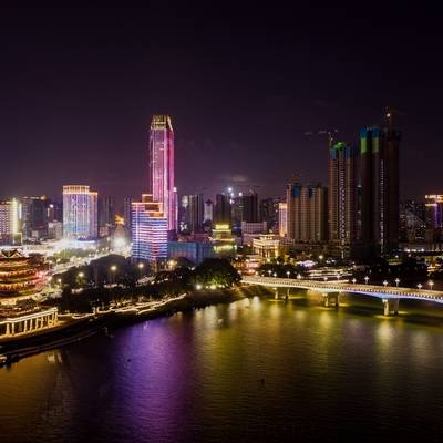 夜景模特