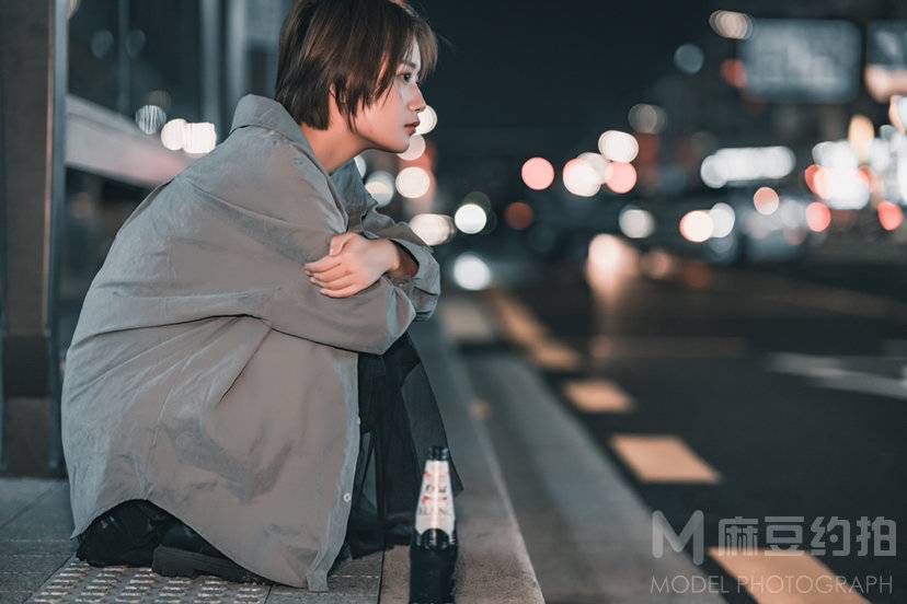 夜景模特