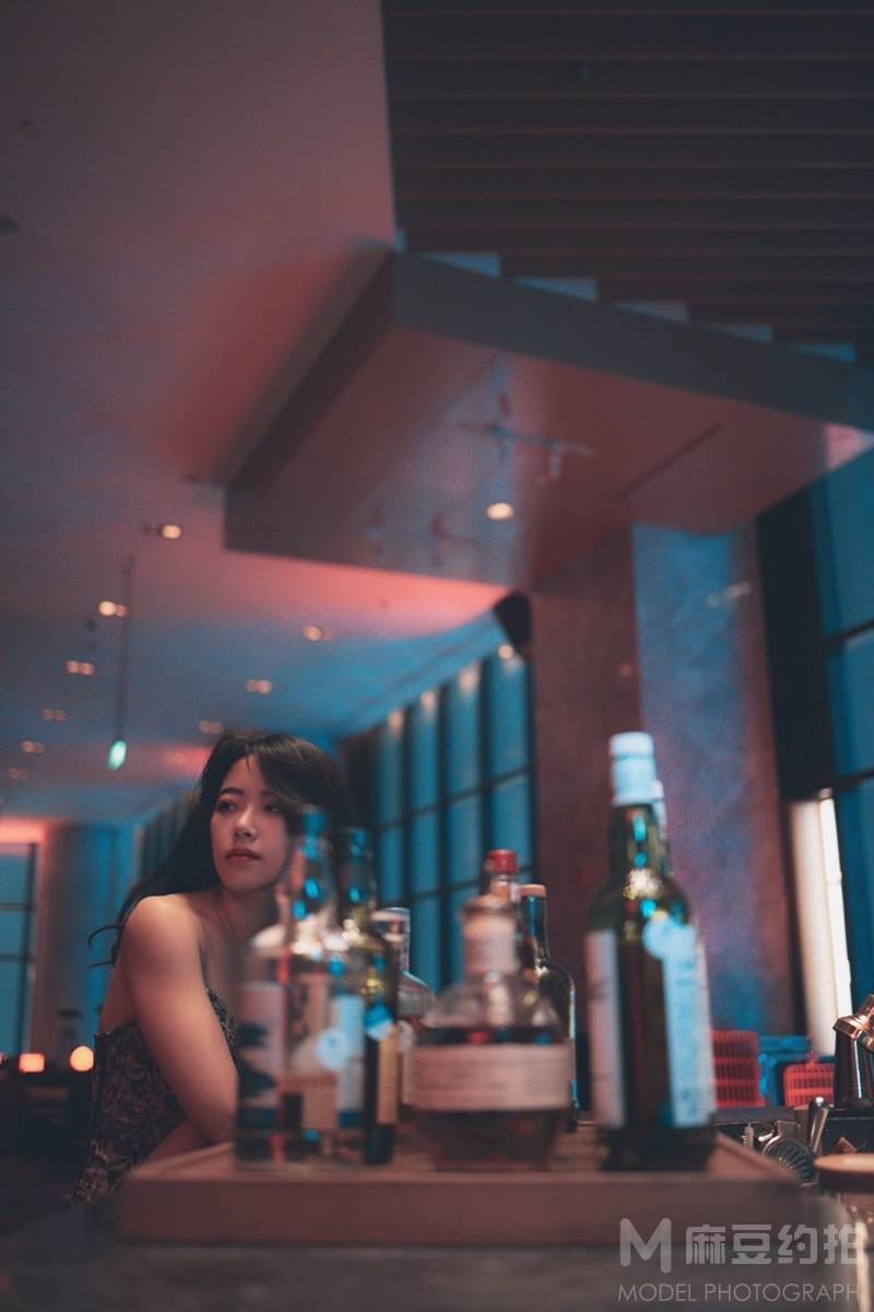 夜景模特