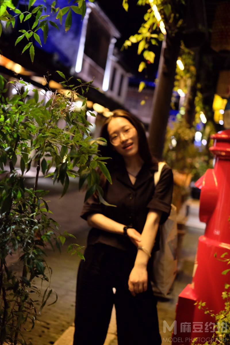 夜景模特