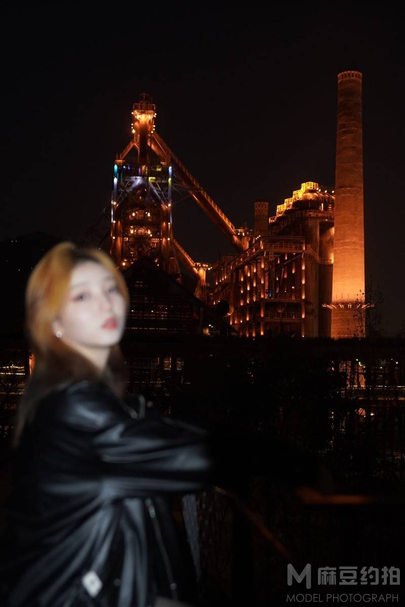 夜景模特