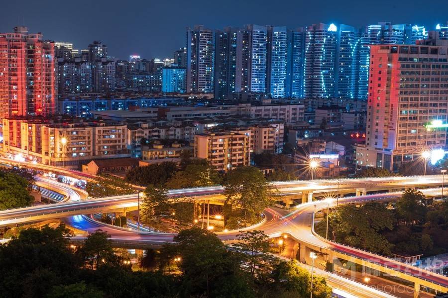 夜景模特