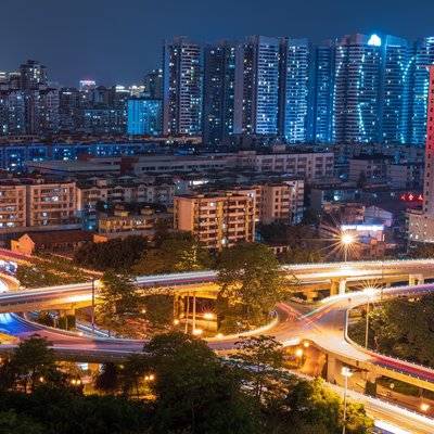 夜景模特