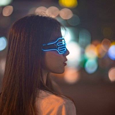 夜景模特