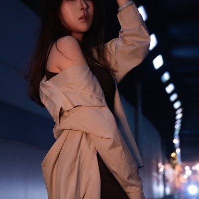 夜景模特