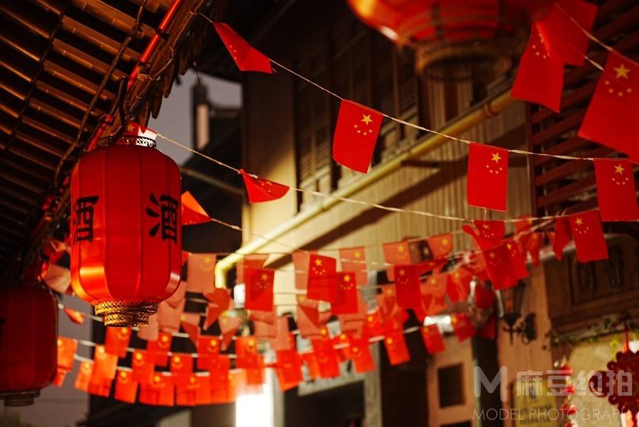 夜景模特