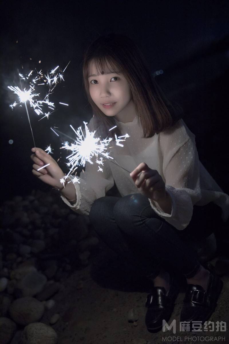 夜景模特