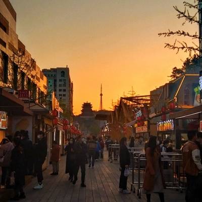 夜景模特