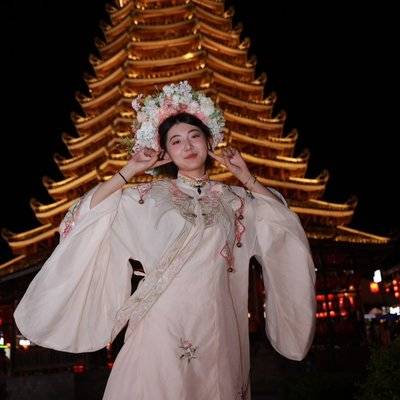 夜景模特