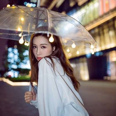 夜景模特