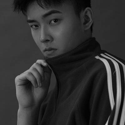 黑白模特