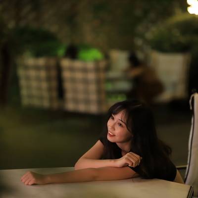 夜景模特