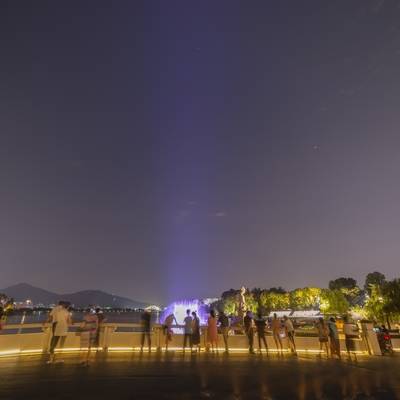 夜景模特