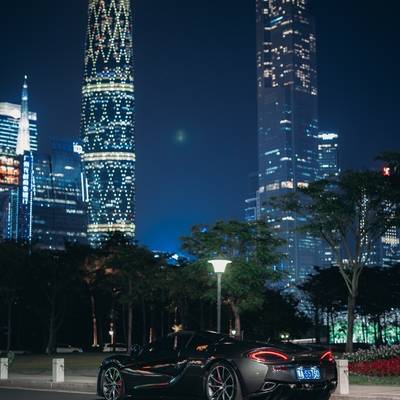 夜景模特