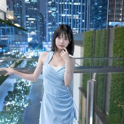 夜景模特