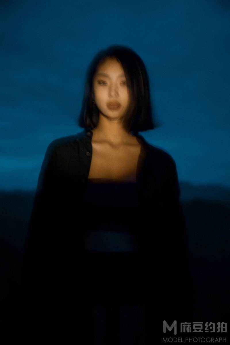 夜景模特