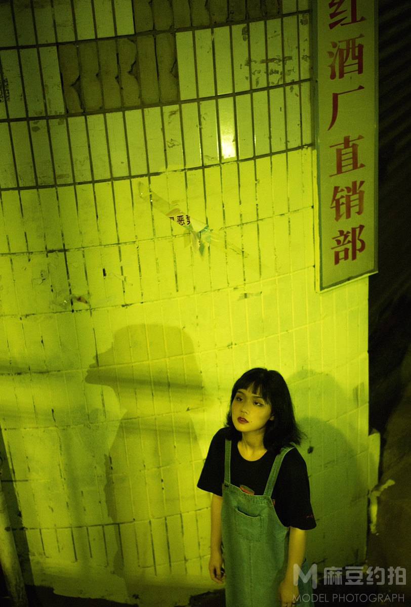 夜景模特