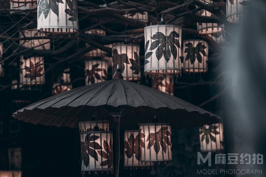 夜景模特