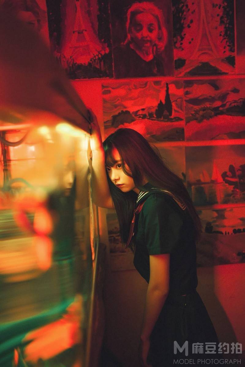 夜景模特