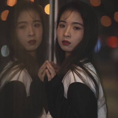 夜景模特