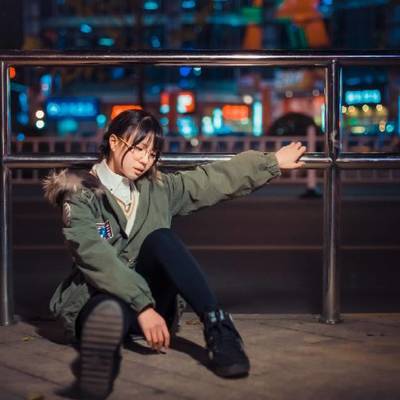 夜景模特