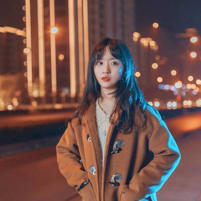 夜景模特