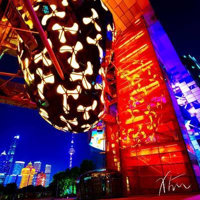 夜景模特