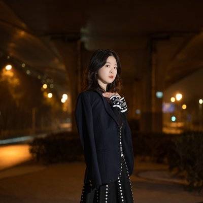 夜景模特