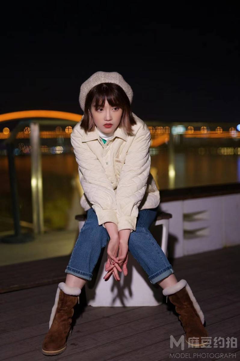 夜景模特