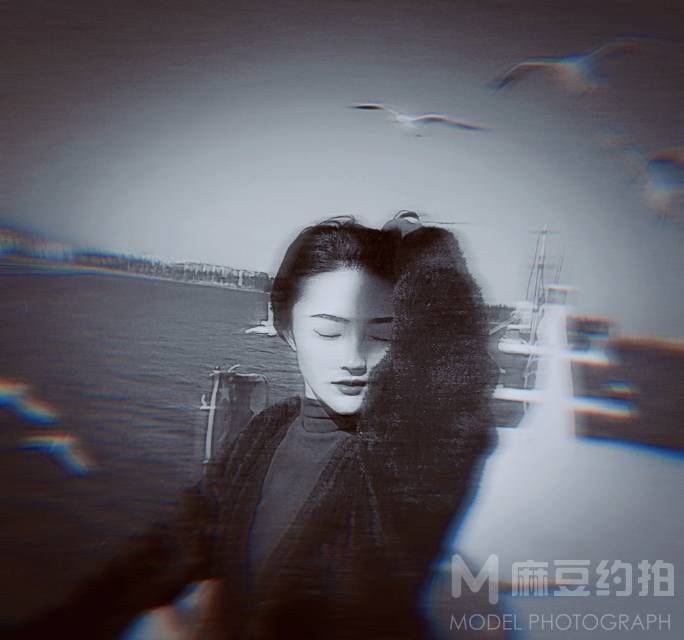 夜景模特