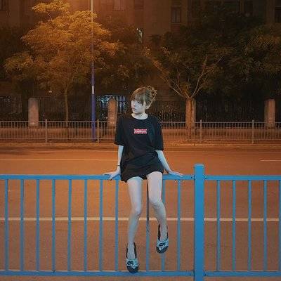 夜景模特