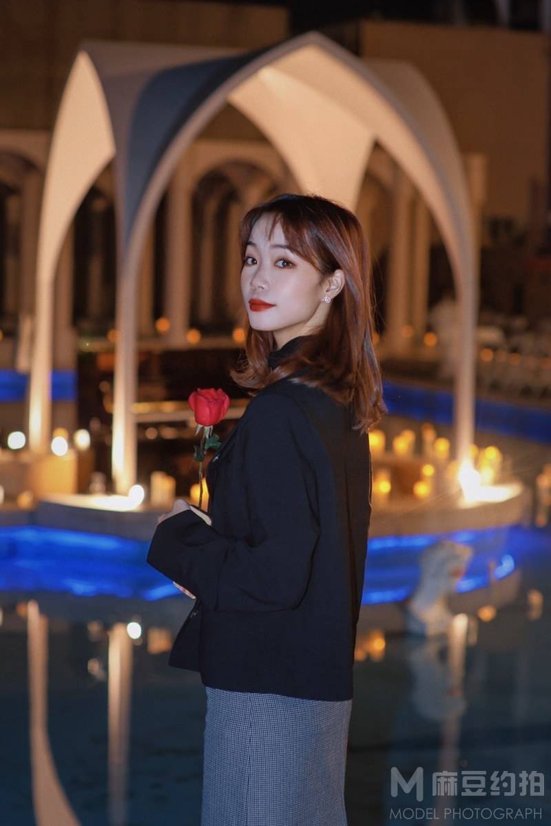 夜景模特
