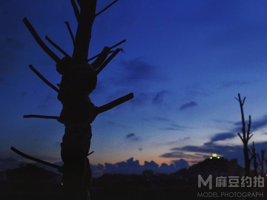 夜景模特