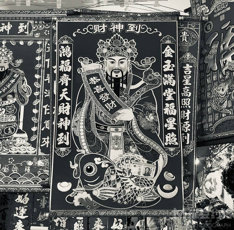 黑白模特