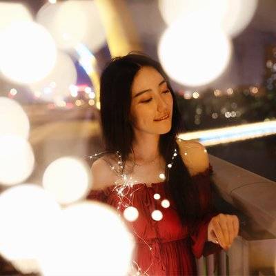 夜景模特