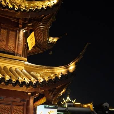 夜景模特