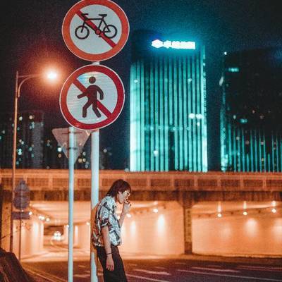 夜景模特