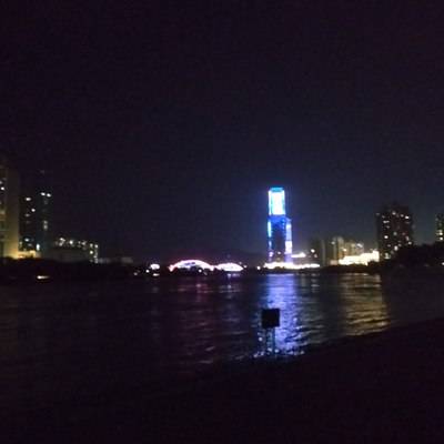 夜景模特