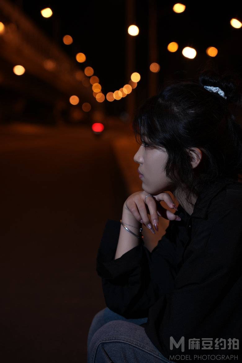 夜景模特