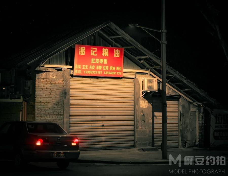 夜景模特