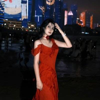 夜景模特