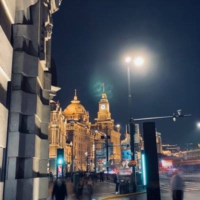 夜景模特