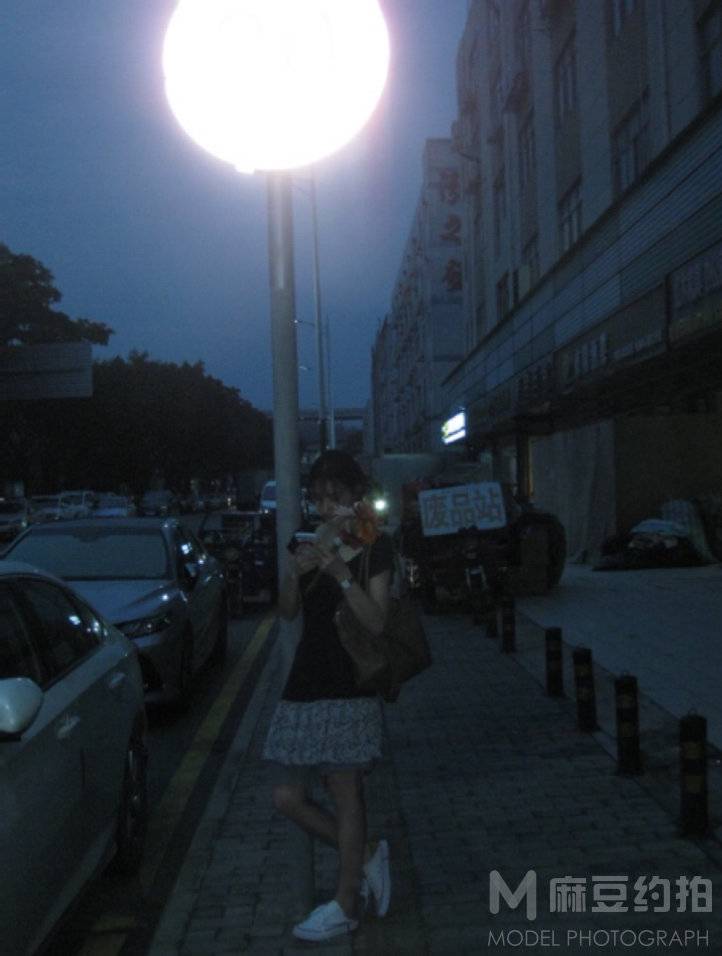 夜景模特