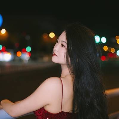 夜景模特
