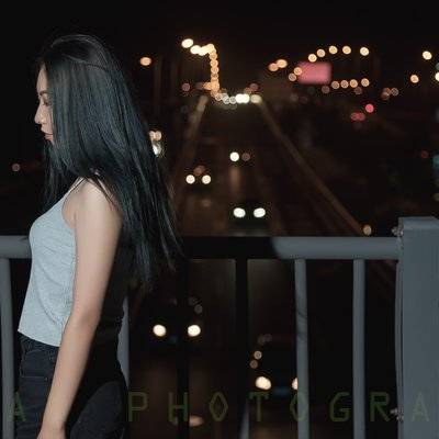 夜景模特