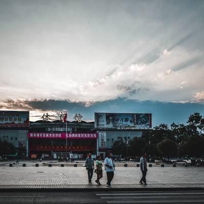 夜景模特